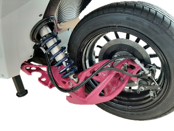 Konstrukční řešení 3D tištěného zavěšení zadního kola motocyklu